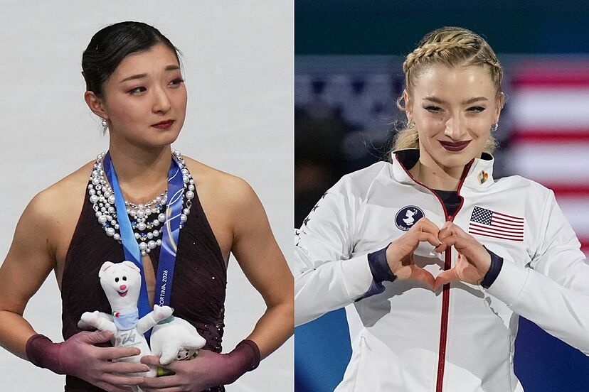 Amber Glenn protects Kaori Sakamoto during emotional breakdown at Milan-Cortina 2026 | Marca