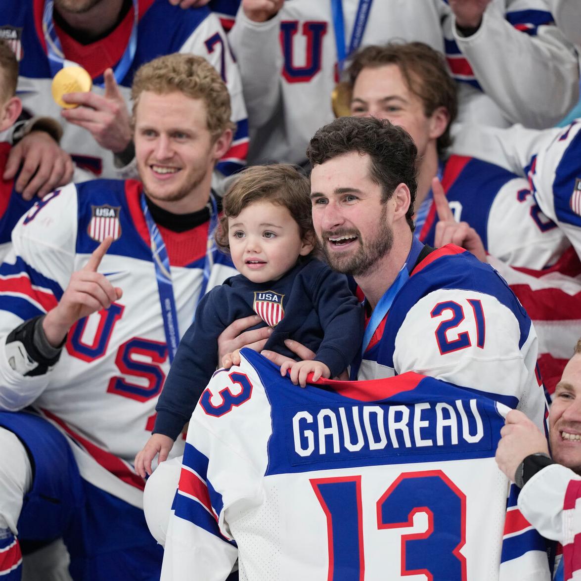 Johnny Gaudreau's children join the US Olympic gold medal celebration |  Olympics | mdjonline.com