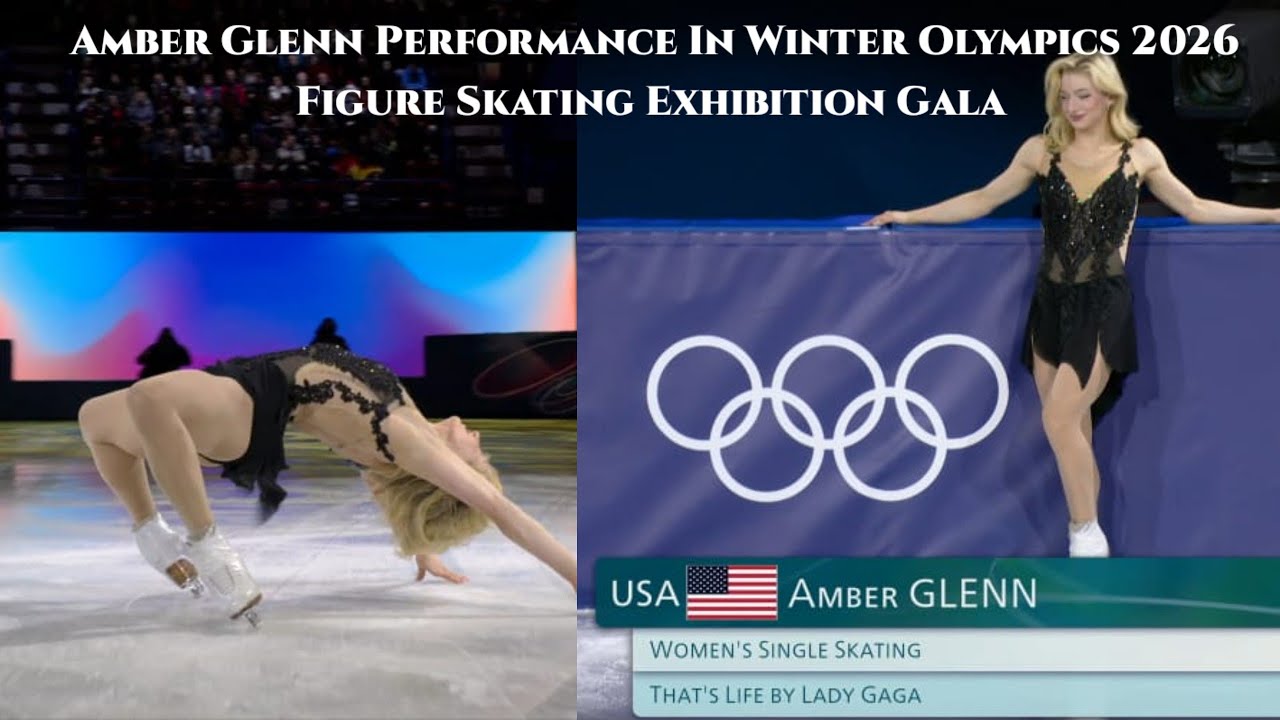 Amber Glenn Performance In Winter Olympics 2026Figure Skating Exhibition  Gala Mens-Womens Pair & ICE
