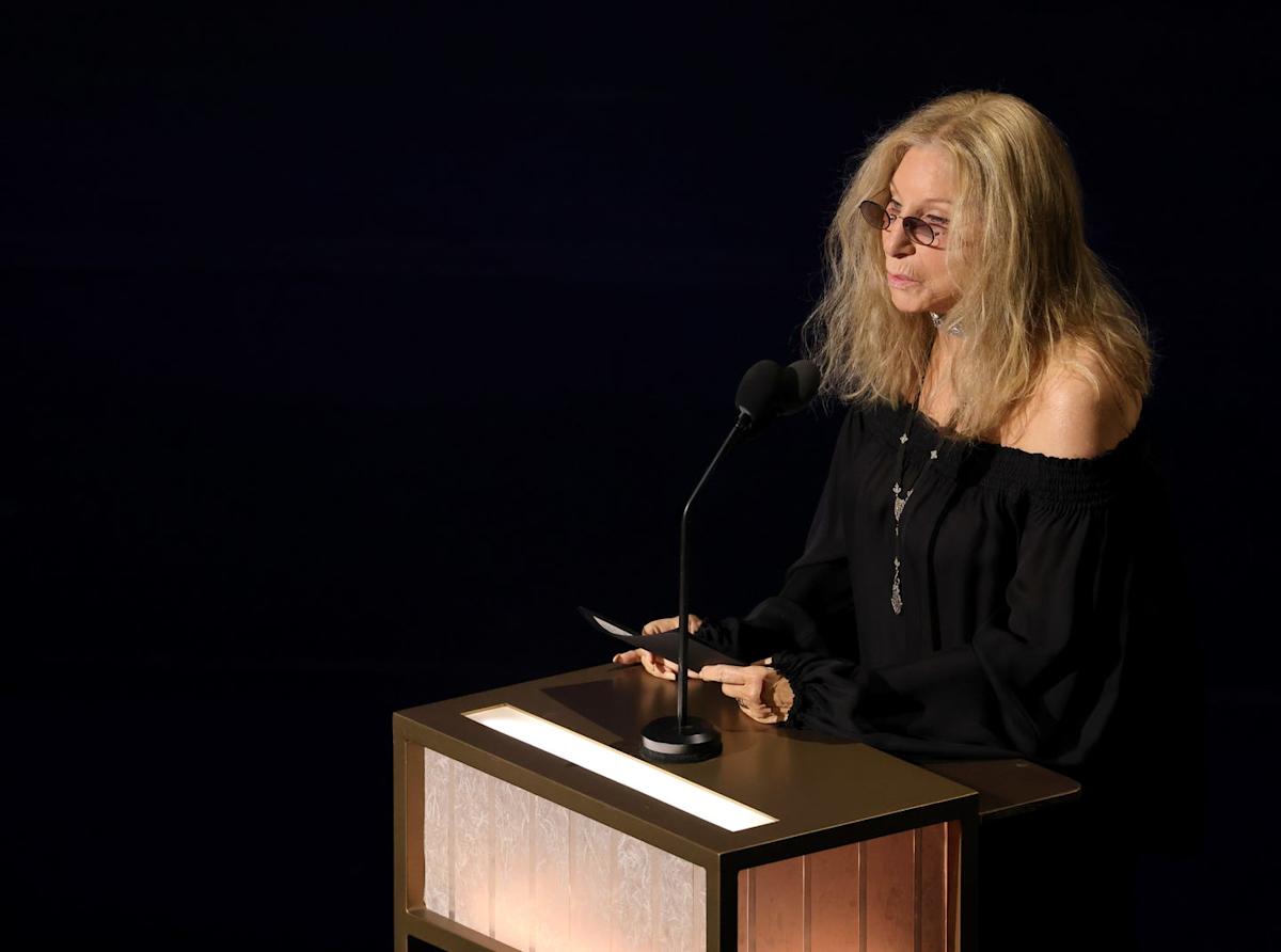 Barbra Streisand Sings “The Way We Were” to Pay Tribute to Robert Redford During Oscars in Memorium - AOL