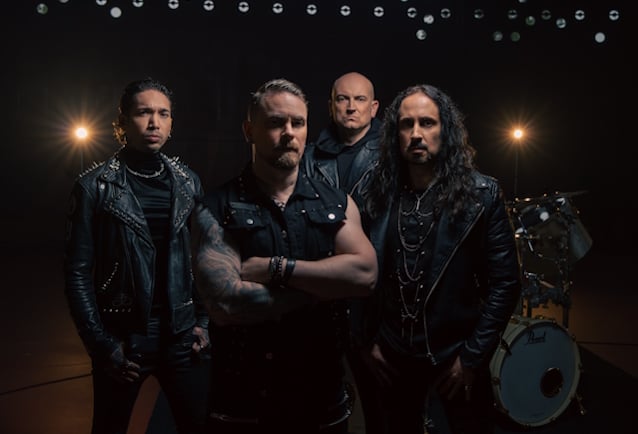 The four members of Crownshift in a dark promotional portrait