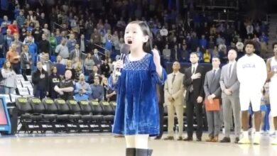 Malea Emma Fills UCLA’s Pauley Pavilion With a Confident National Anthem
