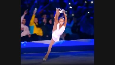 A Light on the Ice Opens Veronika Zhilina’s “Hallelujah” Routine
