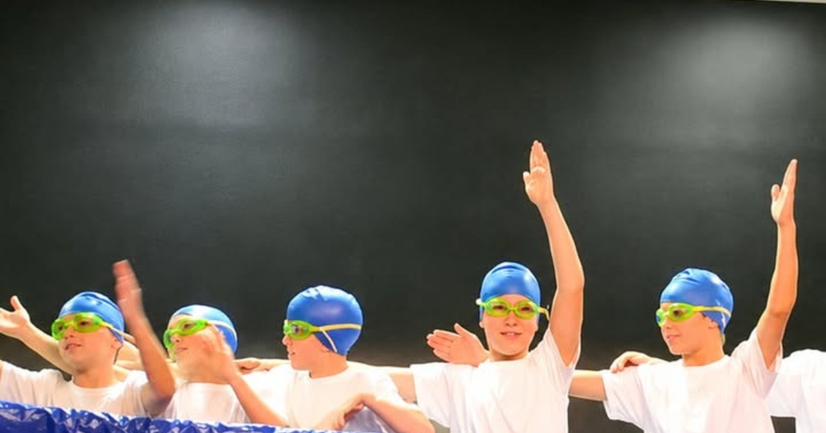 Porter Elementary’s Fifth Graders Turn a Talent Show Stage Into a Swimming Pool