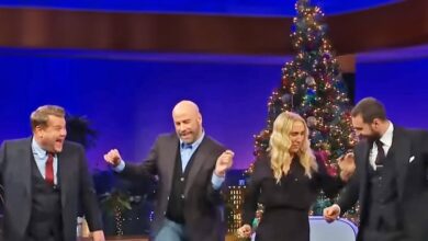 John Travolta Gives ‘Pulp Fiction’ Dance Lessons on The Late Late Show