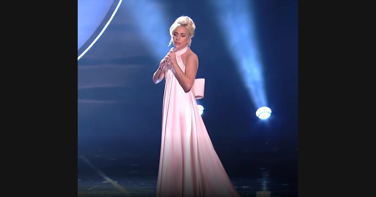 A Pink Gown Frames Gaga’s Royal Variety “Million Reasons”