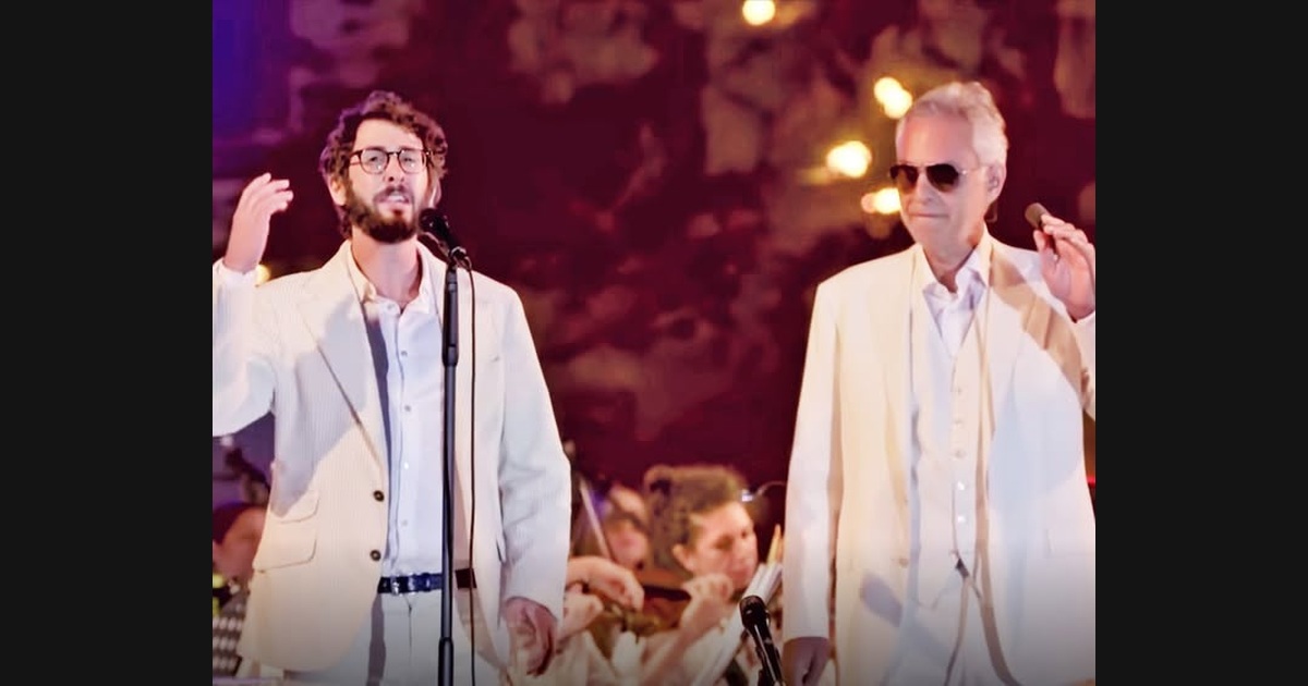 Josh Groban and Andrea Bocelli Meet in “We Will Meet Once Again”