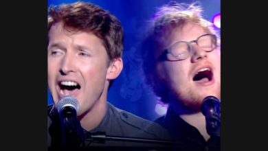 James Blunt and Ed Sheeran Share Elton John’s “Sacrifice” on Taratata