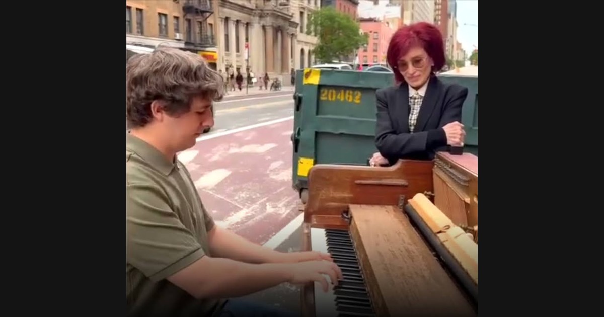 Brad Kella Plays “Changes” as Sharon Osbourne Listens in New York