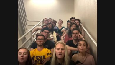 Devil Clefs Bring Two Billie Eilish Songs into a Stairwell