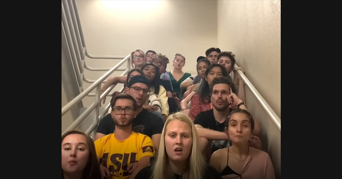Devil Clefs Bring Two Billie Eilish Songs into a Stairwell