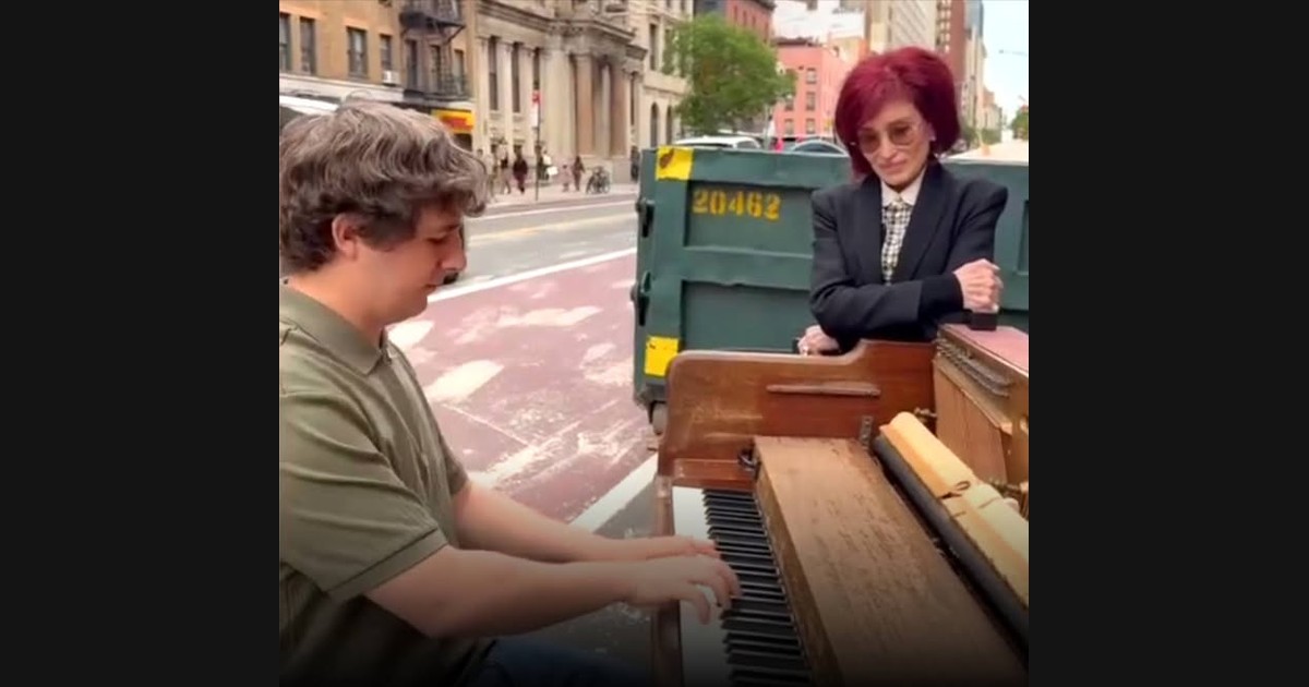 Brad Kella’s Street Piano Draws Sharon Osbourne’s Attention