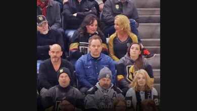 Hughes Turns a Golden Knights Camera Moment into a Dance Routine