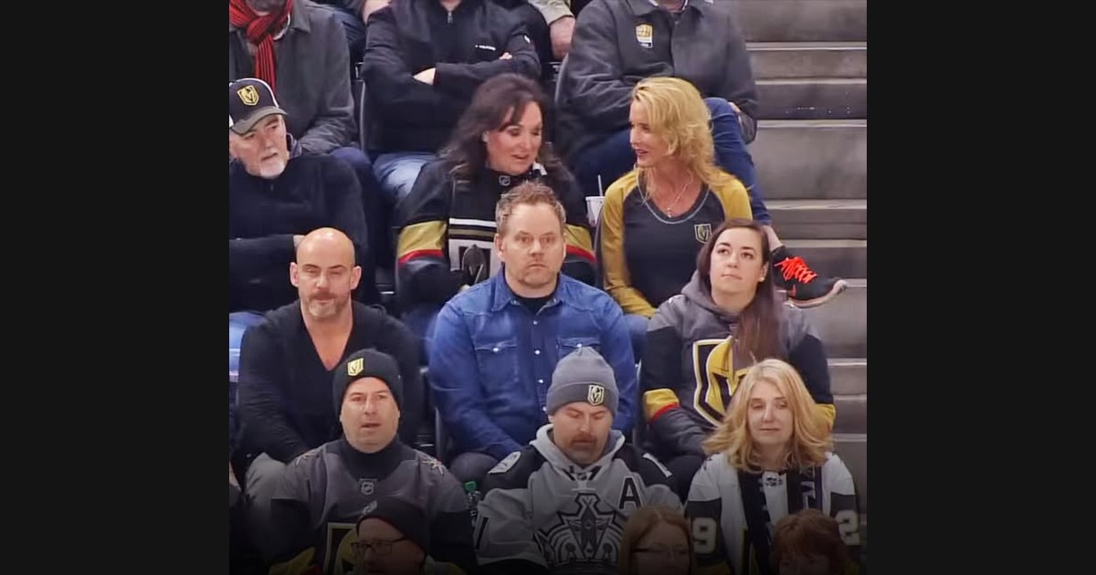 Hughes Turns a Golden Knights Camera Moment into a Dance Routine
