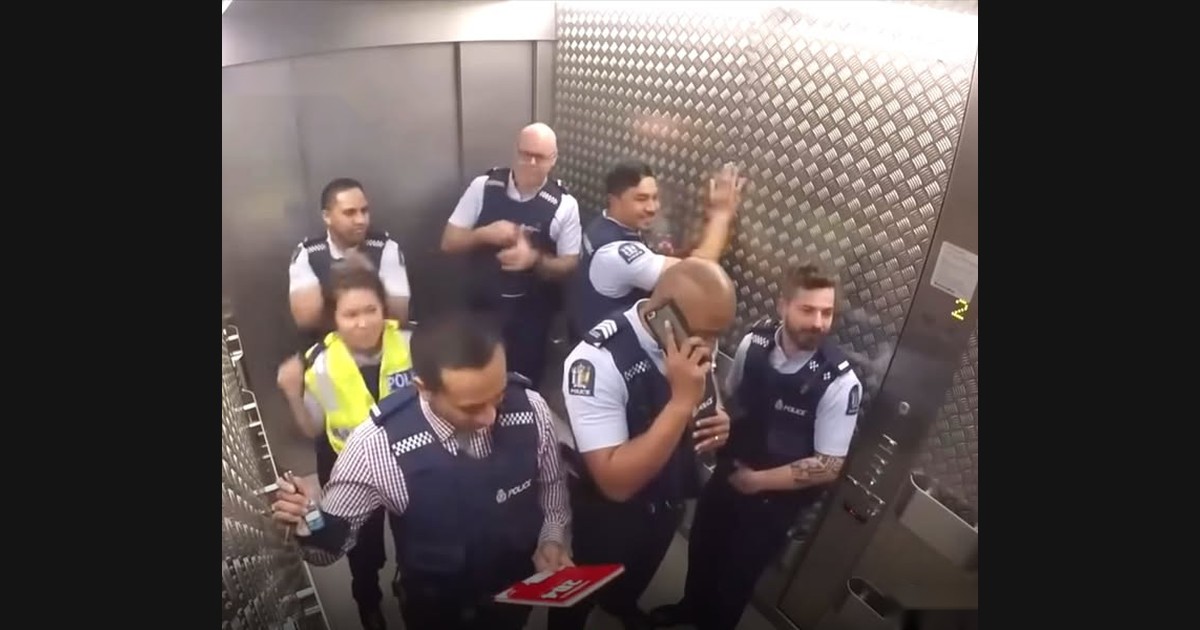 New Zealand Police Build an Elevator Rhythm Together