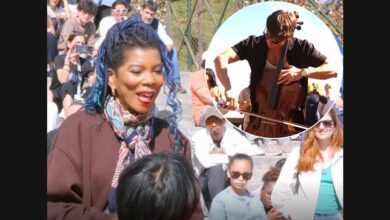 Van and Sankofa Unit Bring a Two-Song Mashup to a Paris Square