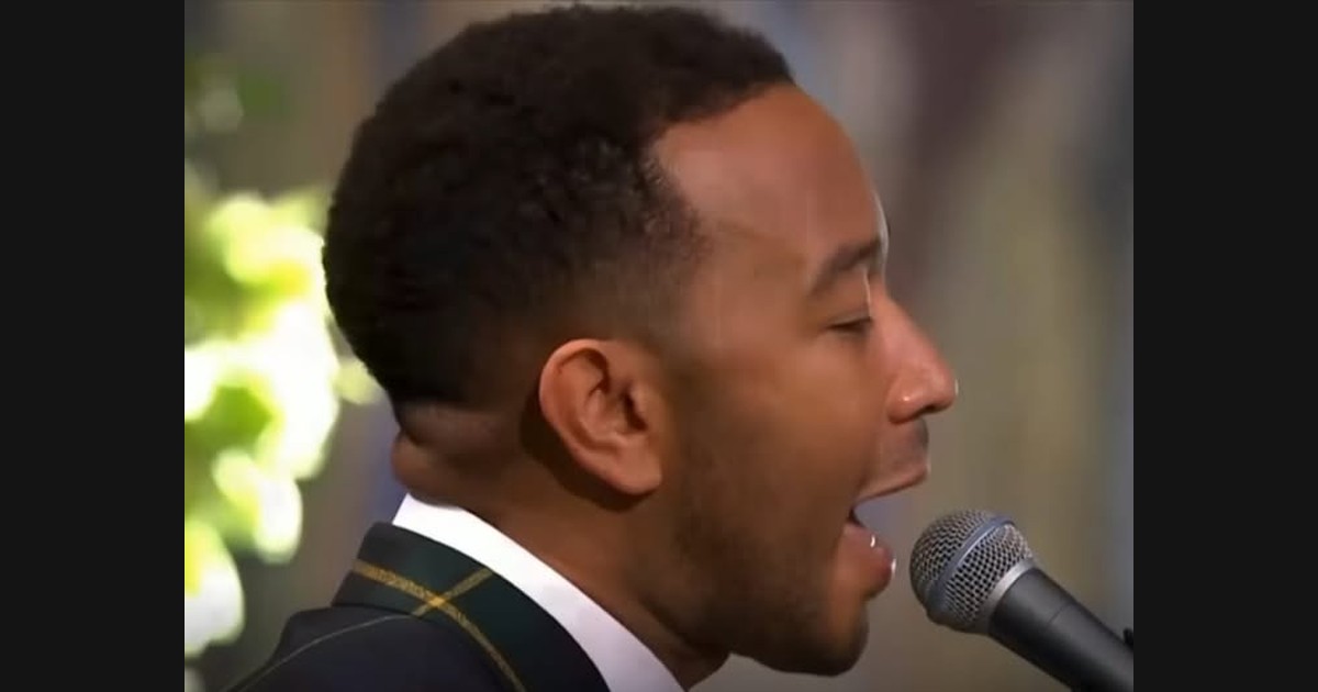 John Legend Sings “Redemption Song” at the Nobel Ceremony