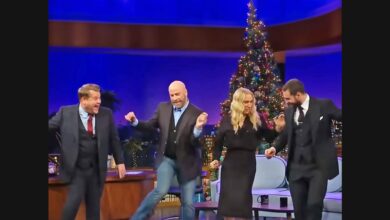 John Travolta Teaches Pulp Fiction Dance Moves on Corden