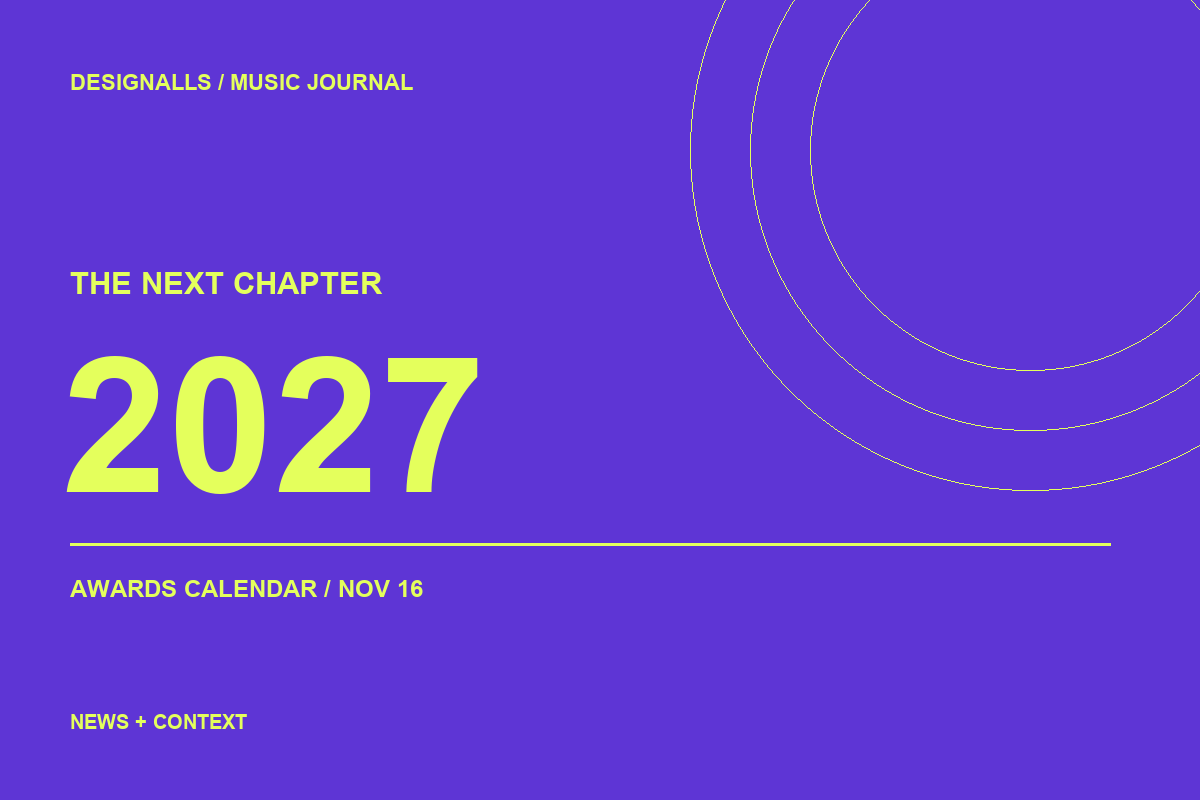 Designalls editorial illustration: 2027 Grammy nominations arrive November 16: the dates and viewing details