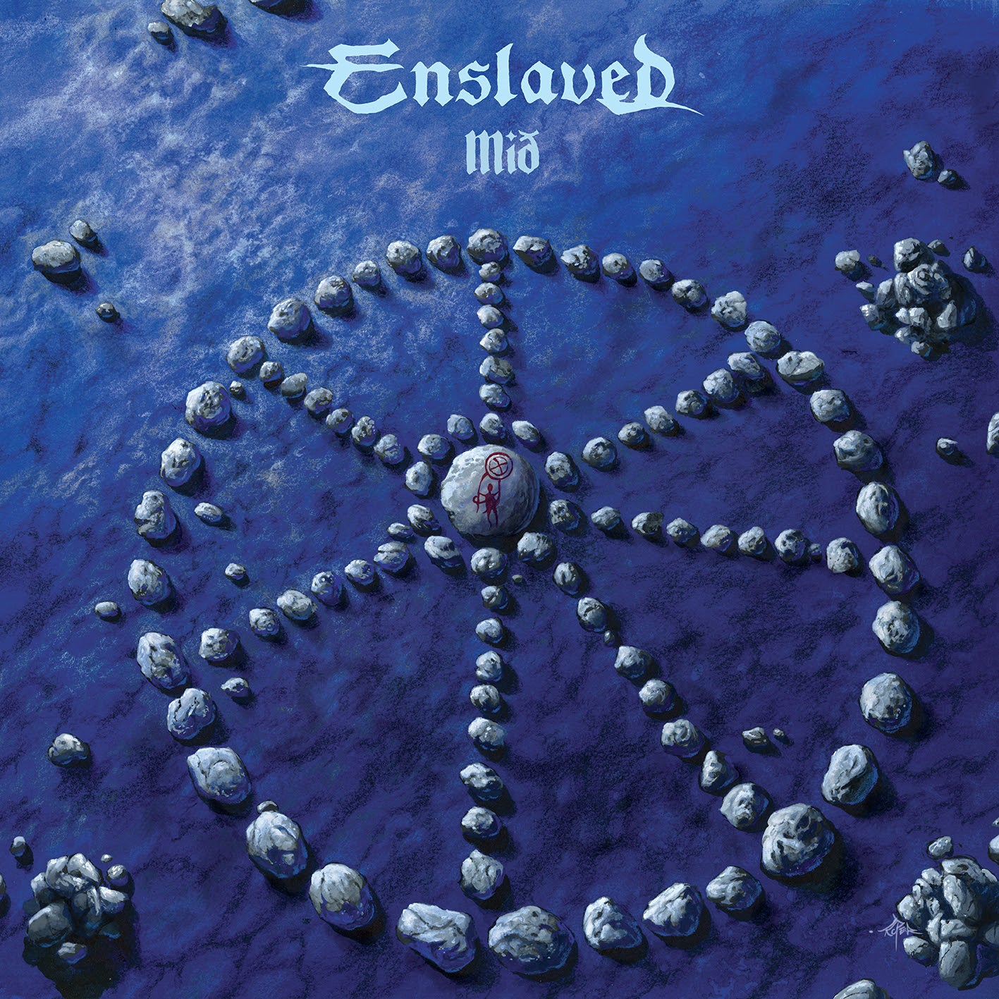 Cover artwork for Enslaved’s 2026 album Mið