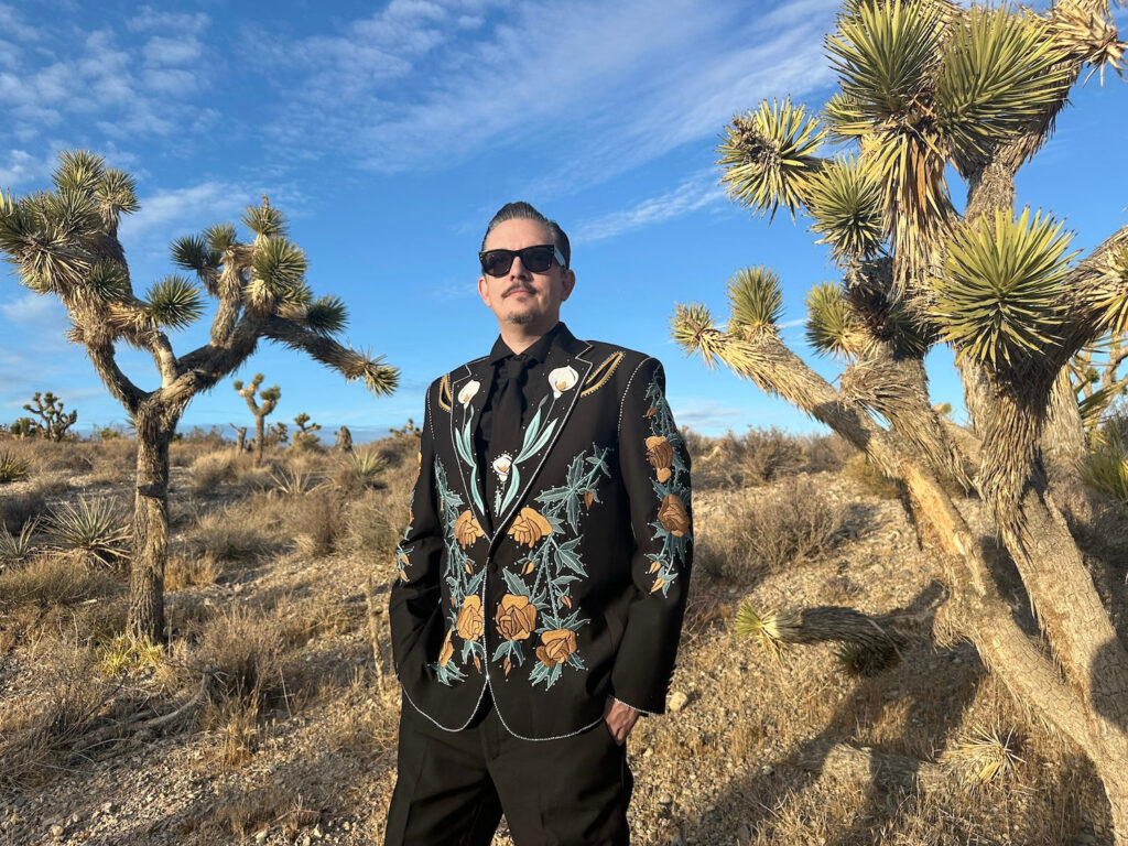SpiritWorld’s Stu Folsom photographed outdoors among Joshua trees